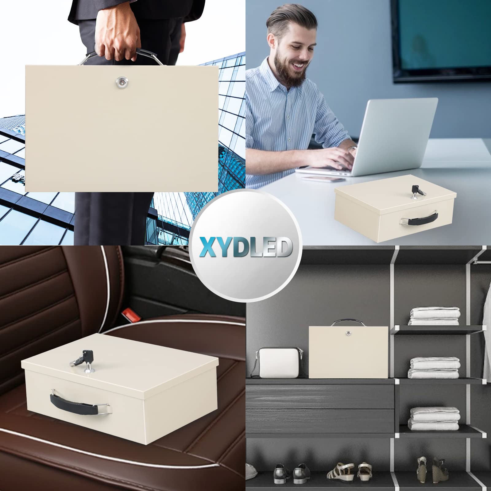 Xydled fire safe box storage ideas – keep documents and media organized.
