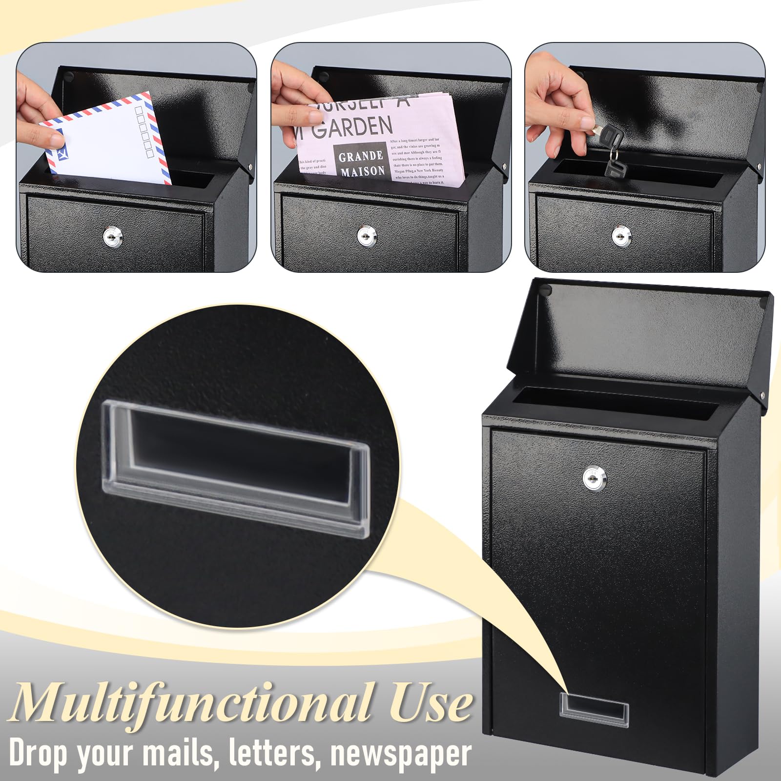 xydled locking mailbox keys and secure independent lock for peace of mind