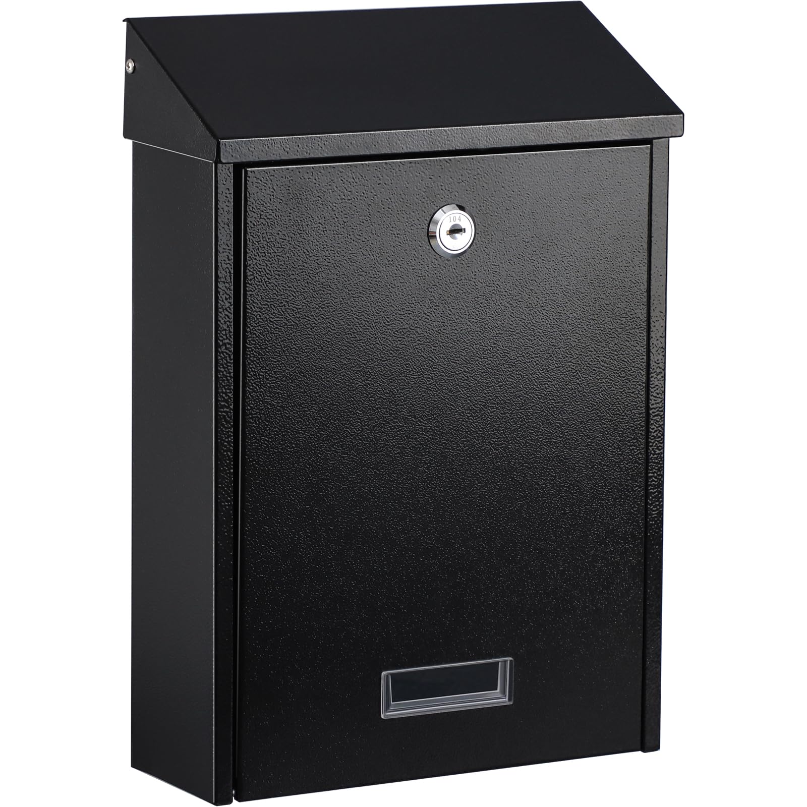 xydled locking mailbox wall mounted front view highlights secure delivery access
