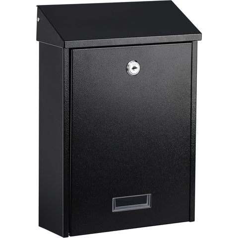 xydled locking mailbox wall mounted front view highlights secure delivery access