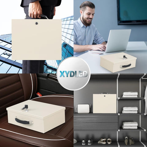 xydled safe box fits passports birth certificates USBs and more.