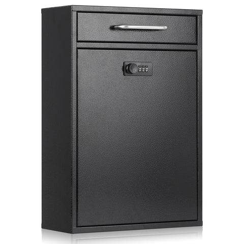 Xydled wall mailbox front view shows a sturdy metal exterior for secure mail storage.