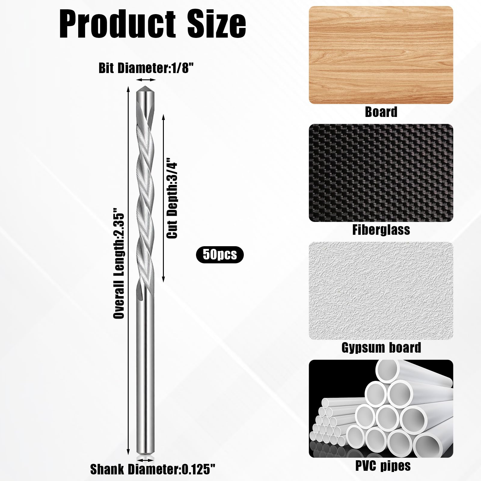 Xyembu drywall bits high-speed steel HSS65 ensure durable performance in tough materials.