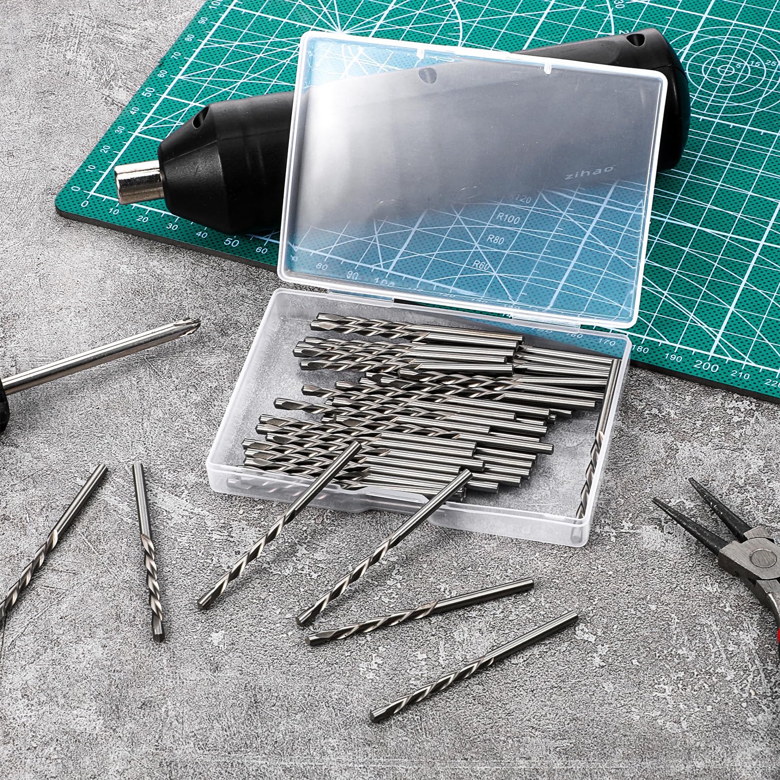 Xyembu drywall bits rounded-guide-point minimizes damage to outlet boxes.