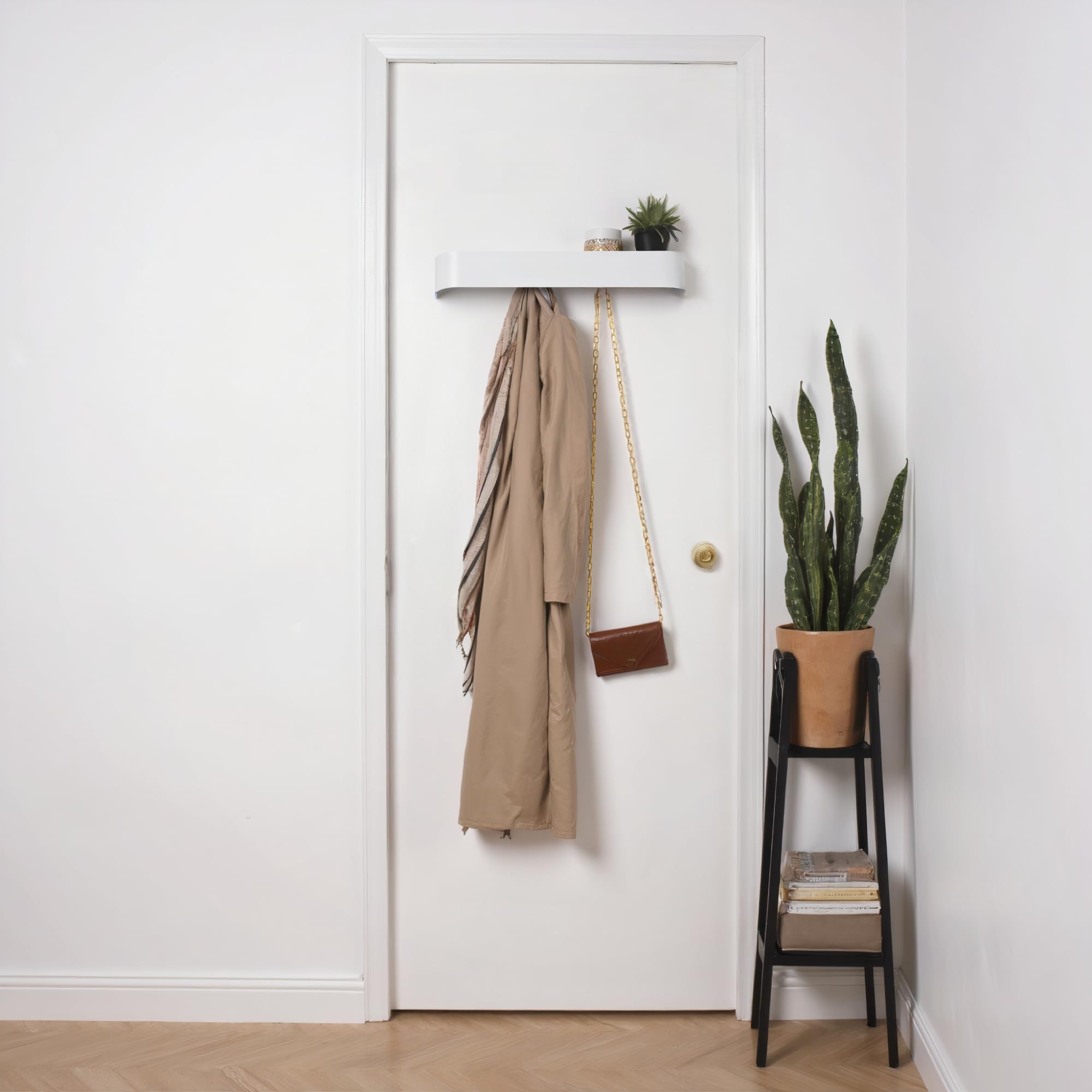 Xympo space-saving design blends form and function in the hall.