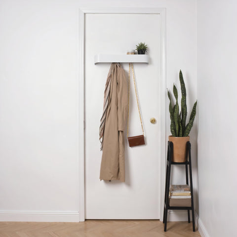 Xympo space-saving design blends form and function in the hall.