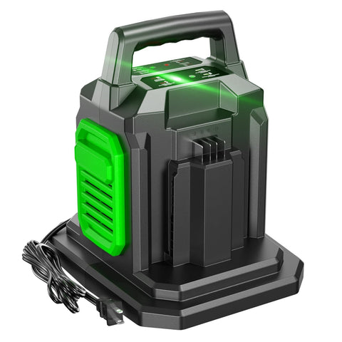 XYT-TECH dual-replacement charger for EGO 56V with two ports for simultaneous charging