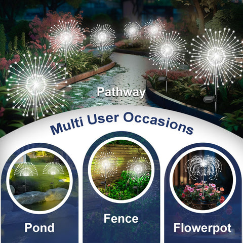 YaaFen no-wires installation for quick, easy garden decoration.