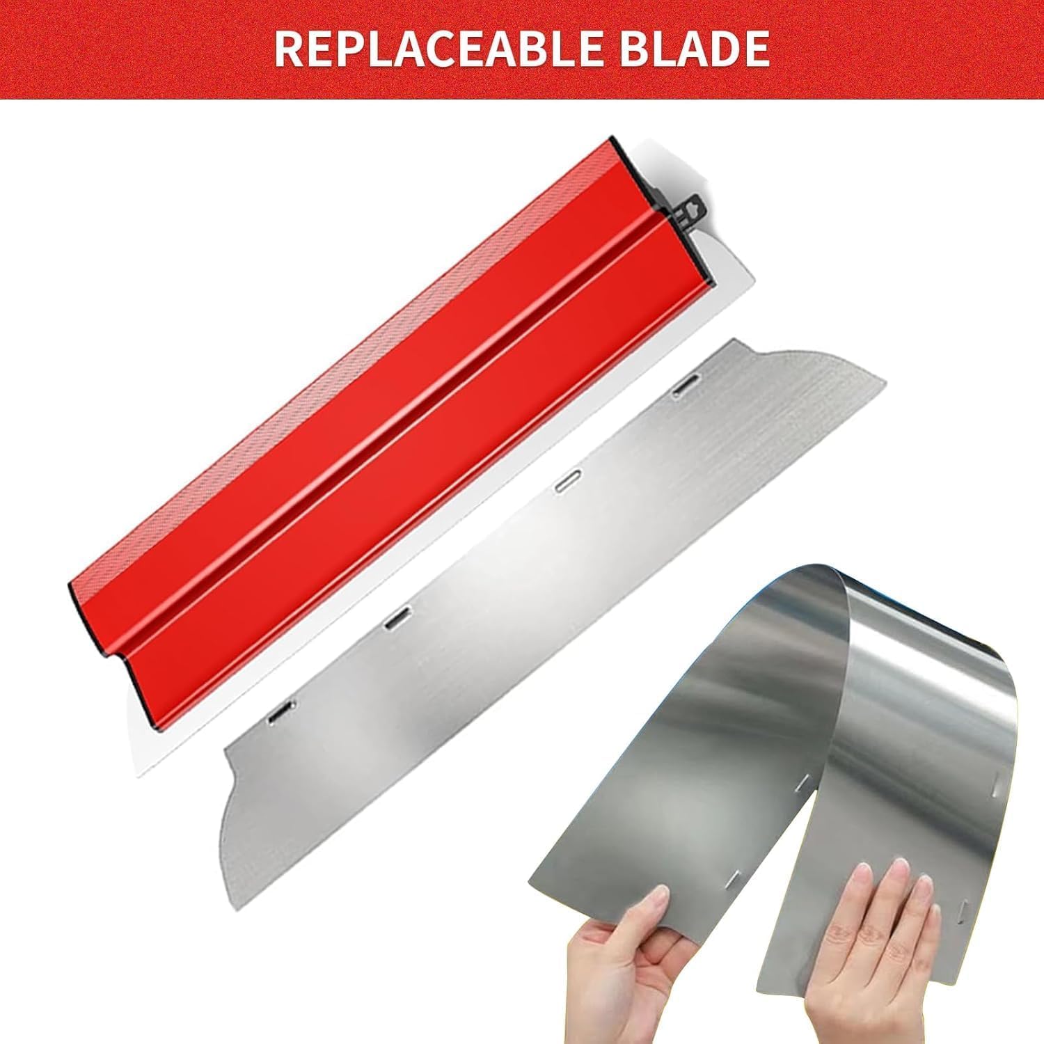 Yabingbos 0.5mm stainless steel blades for durable smoothing edges