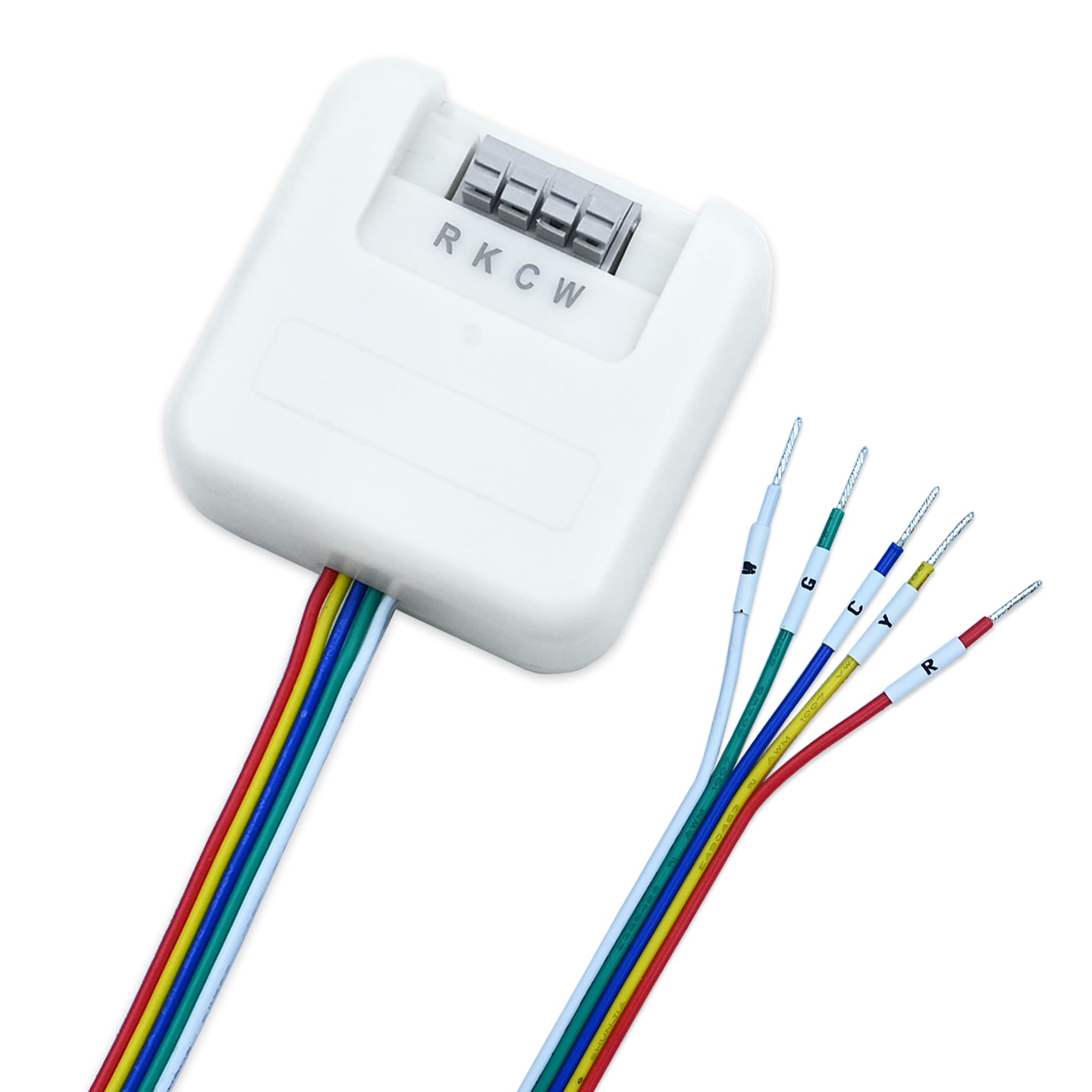 YABUYALI C-Wire Adapter installation steps with labeled wires for accuracy.