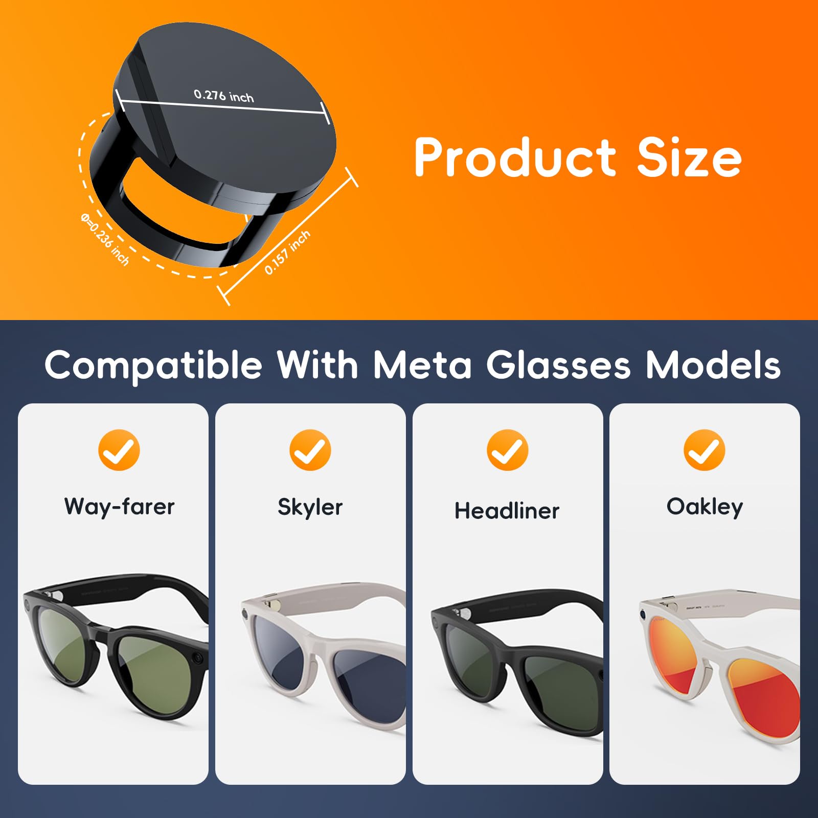 YaCeSyn LED blocker for Oakley Meta HSTN Gen 2 reduces LED exposure