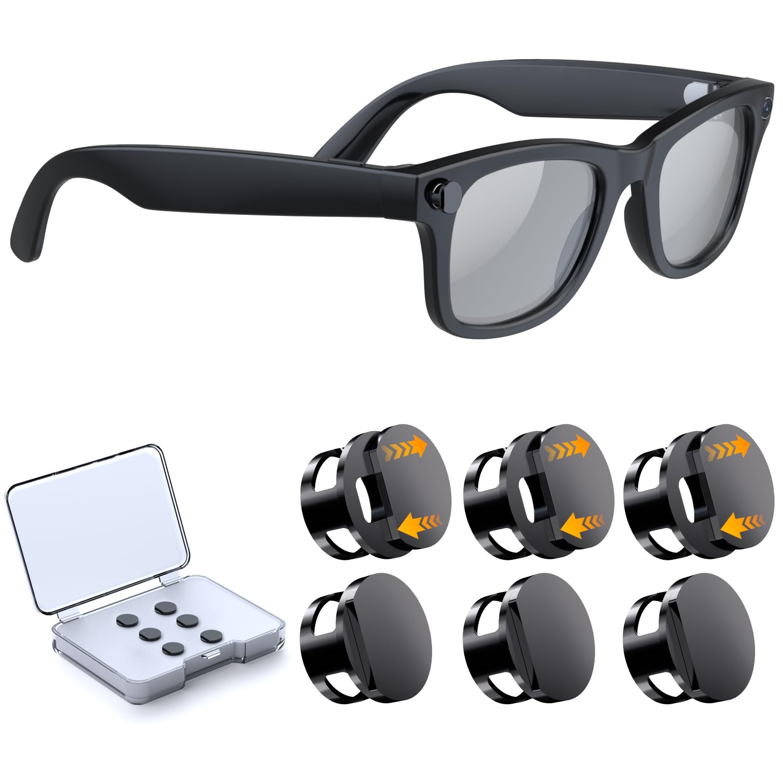 YaCeSyn LED light cover for Ray-Ban Meta Wayfarer Gen 2 protecting LED while preserving camera access