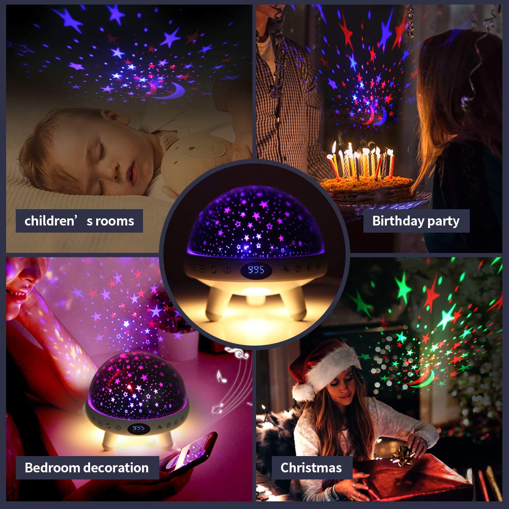 YACHANCE 360-degree rotation and 8 color options create a cozy atmosphere