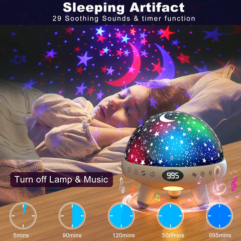 YACHANCE Night light projection provides gentle illumination for night feeds.