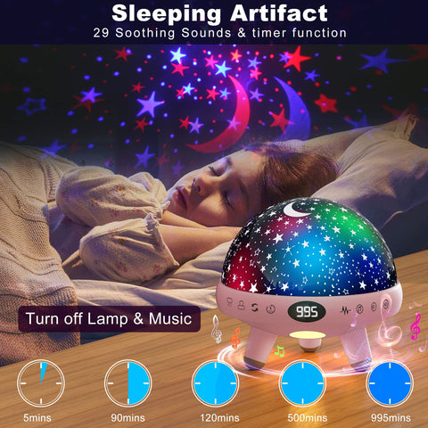 YACHANCE night light with sound machine and remote for easy bedtime routines