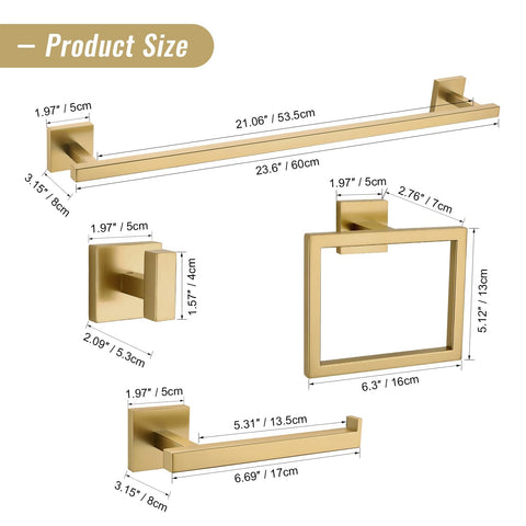 Close-up of brushed gold finish on YACVCL hardware, multi-layer coating resists wear