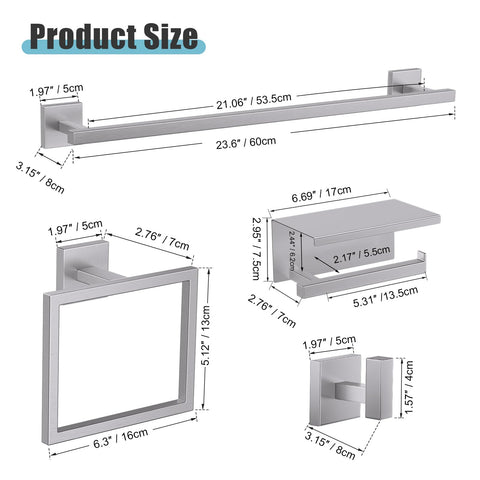 YACVCL brushed nickel hardware set adds modern style
