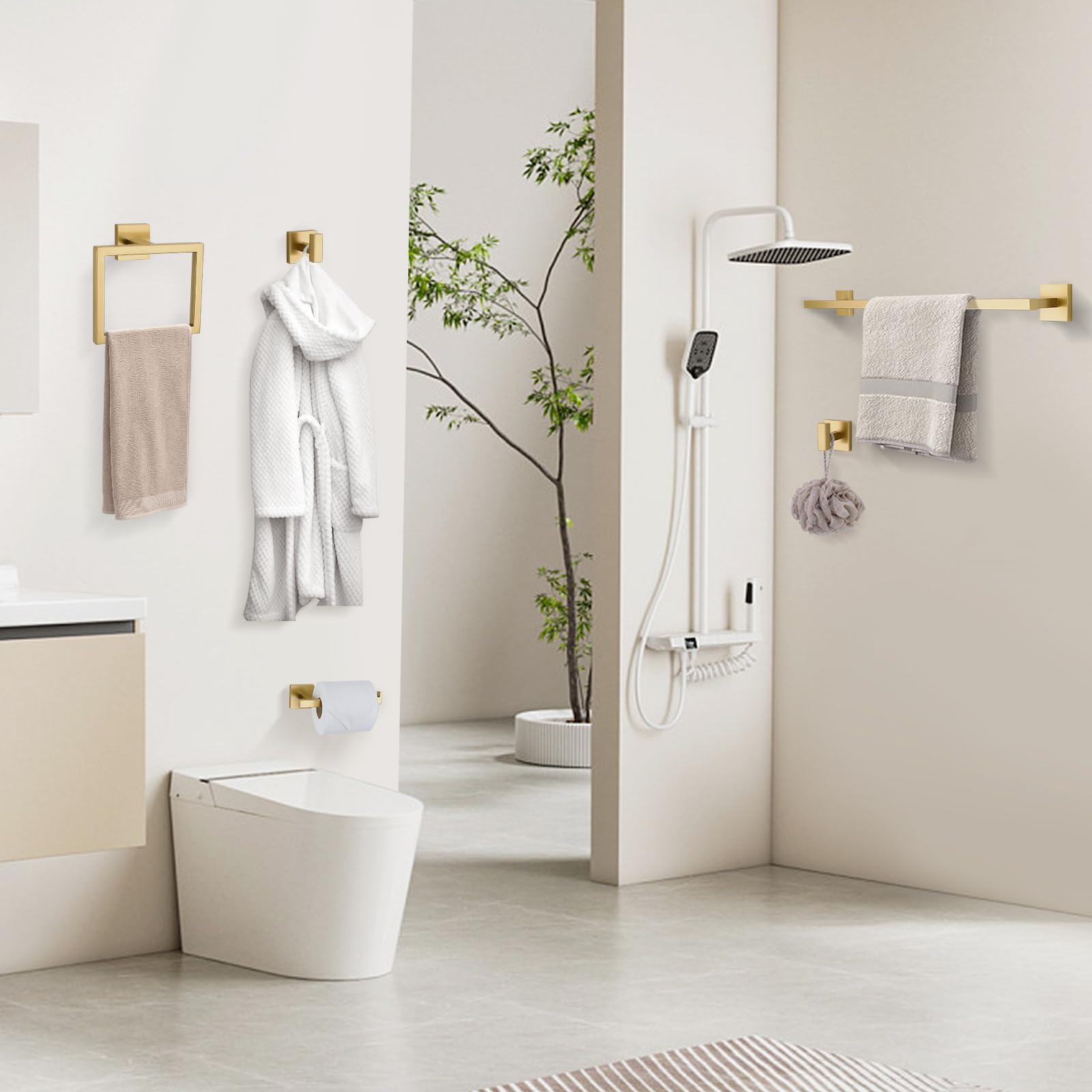 YACVCL modern bathroom set enhances space and style in compact rooms