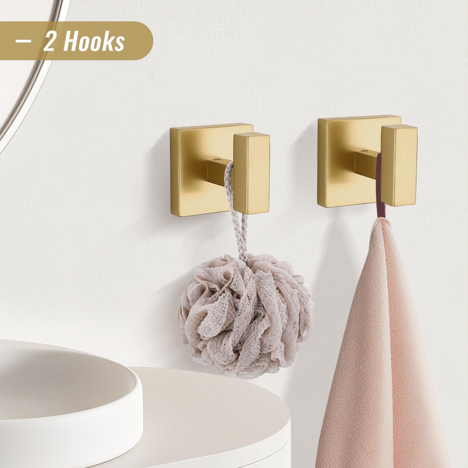 YACVCL toilet paper holder in brushed gold, wall-mounted for easy access