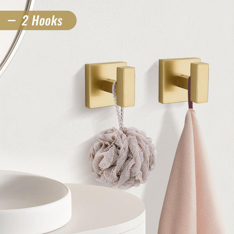YACVCL toilet paper holder in brushed gold, wall-mounted for easy access