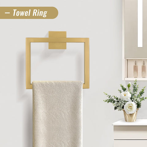 YACVCL towel hook in brushed gold, versatile for daily use and robes