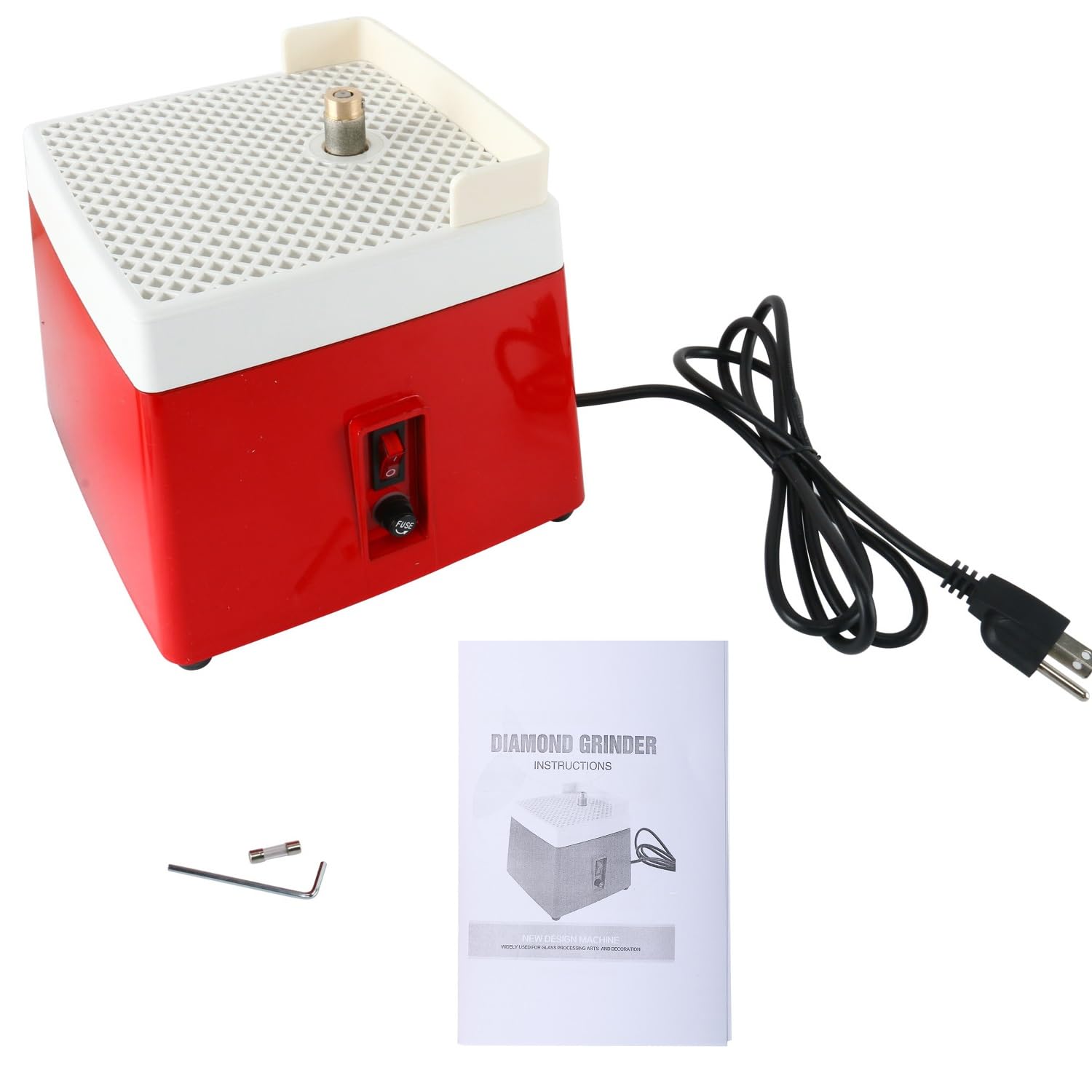 YaeTek Power Stained Grinder unit for compact on the go glass art projects.