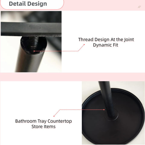 YAFAOCE towel rack matte black finish for bathroom and kitchen decor.