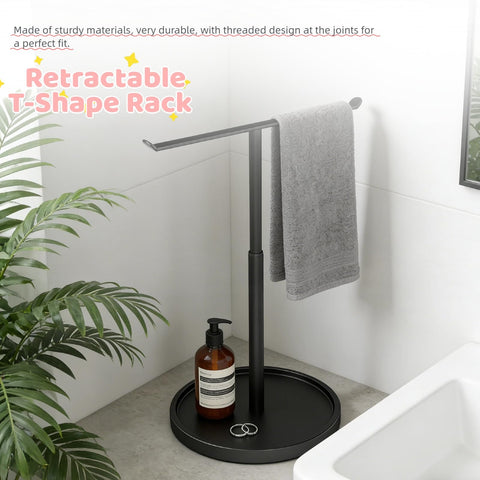 YAFAOCE towel rack versatile placement on countertops, vanities, and cabinets.