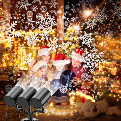 YAGOPAL IP65 weatherproof snowflake light withstands rain and cold.