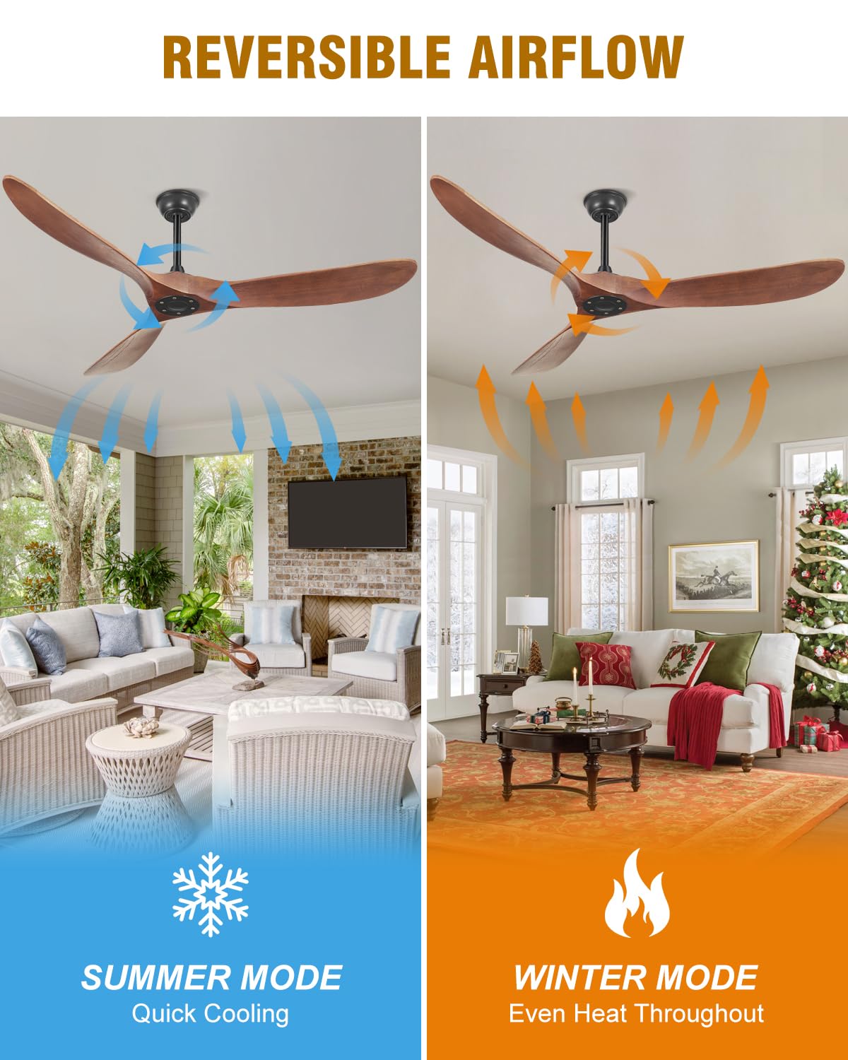 Yahada six-speed fan with timer offers adaptable comfort settings.