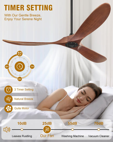 Yahada indoor/outdoor ceiling fan suitable for patios and living spaces.