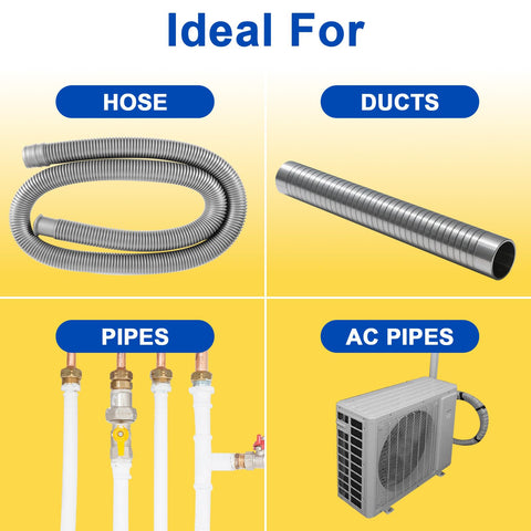 YAJAREN flexible copper pipe sleeve fits mini-splits for year-round protection