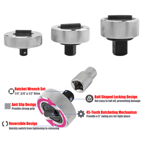 YAKAMOZ 3-8 drive finger ratchet detail and teeth