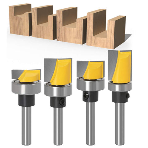 Yakamoz ball bearing router bits for guided template routing