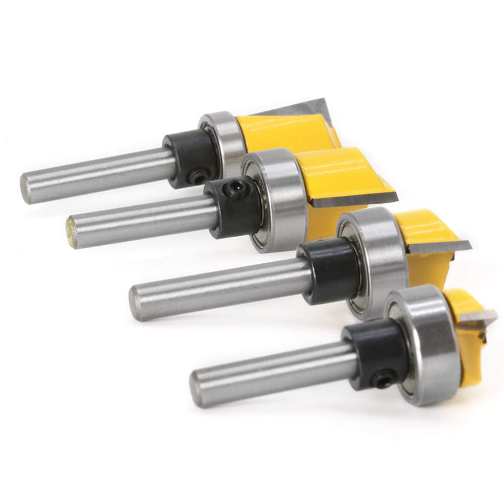 Yakamoz flush trim bits suitable for wood, particle board, and plywood