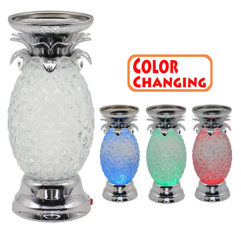 YAKii pineapple LED power options show USB or battery setup