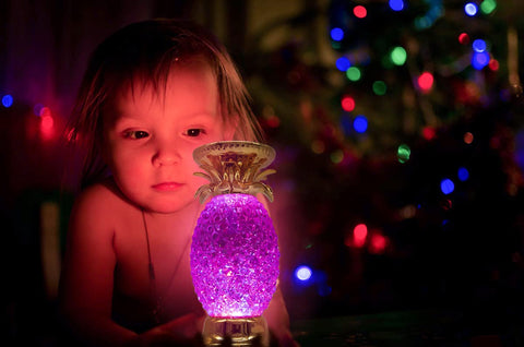 YAKii pineapple LED lamp dusk glow creating intimate ambiance