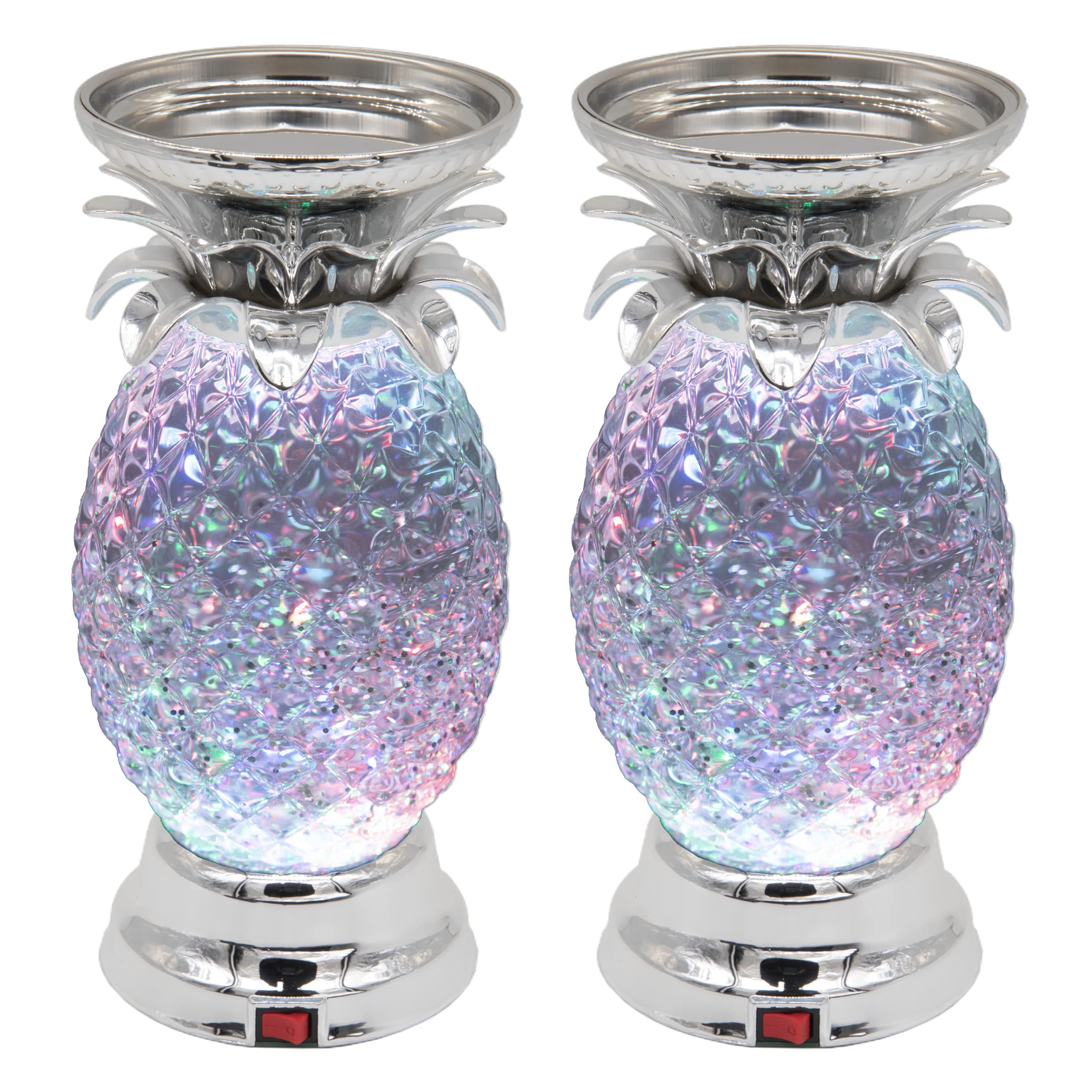 YAKii pineapple LED shine lamp front view adds chic ambient glow