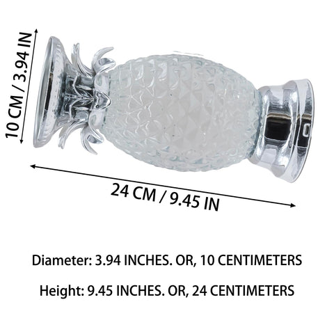 YAKii pineapple LED shine lamp side glow highlights crystal facets