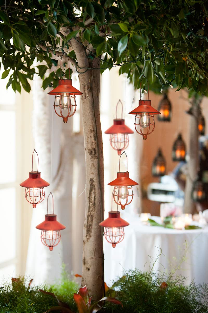 YAKii romantic camping setup with red lanterns