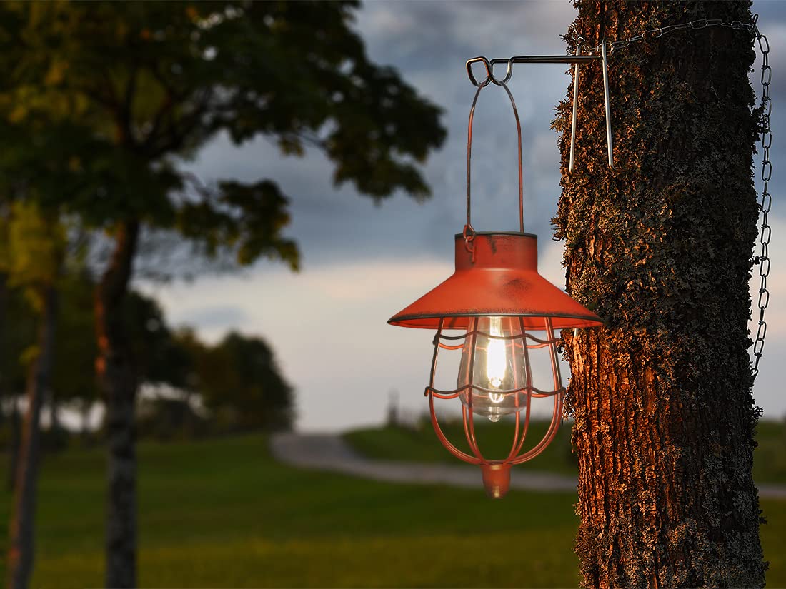 YAKii two-pack solar lanterns ready for installation