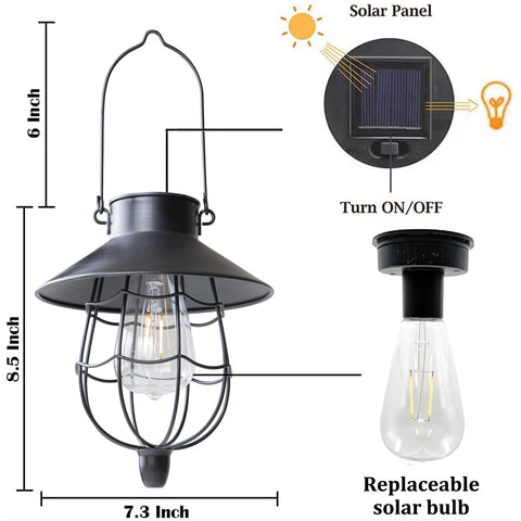 YAKii weatherproof IP44 lantern in black protects against elements while decorating the patio.