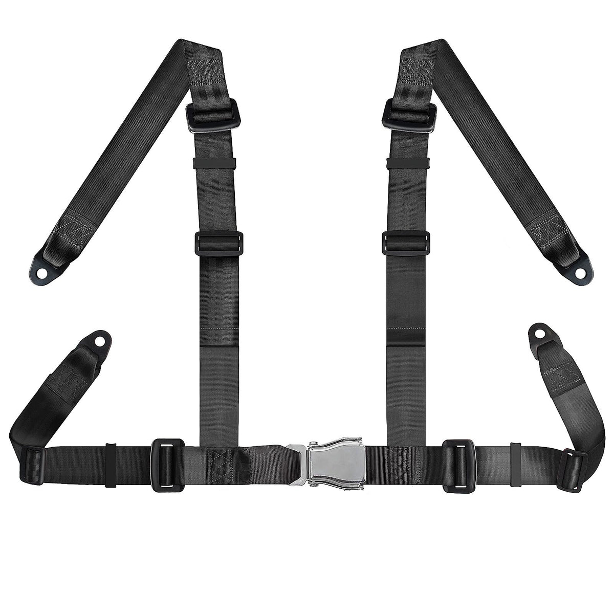 Yakitoko universal 4-point nylon strap close-up shows durable weave for safety.