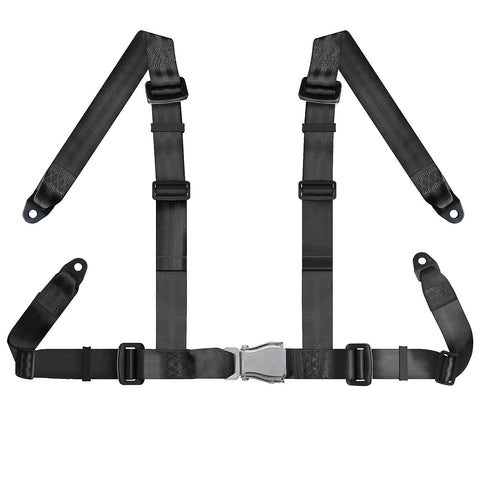 Yakitoko universal 4-point nylon strap close-up shows durable weave for safety.