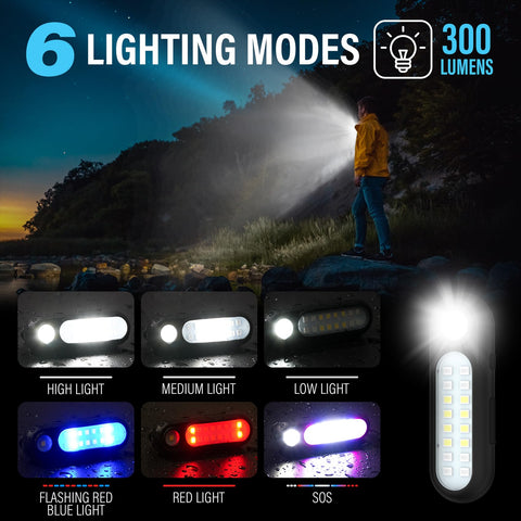 Yaklim rechargeable clip-on light with USB charging for easy power.