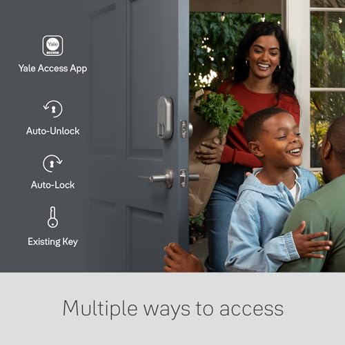 Yale Access app screen displays activity feed and remote control options