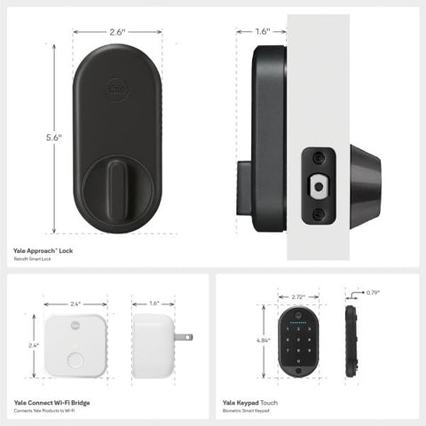 Doorsense Auto-Lock on Yale Approach ensures automatic relocking after closing.