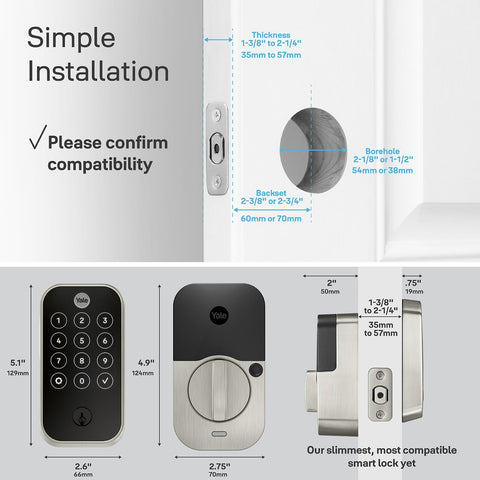 Quick install process for secure deadbolt integration