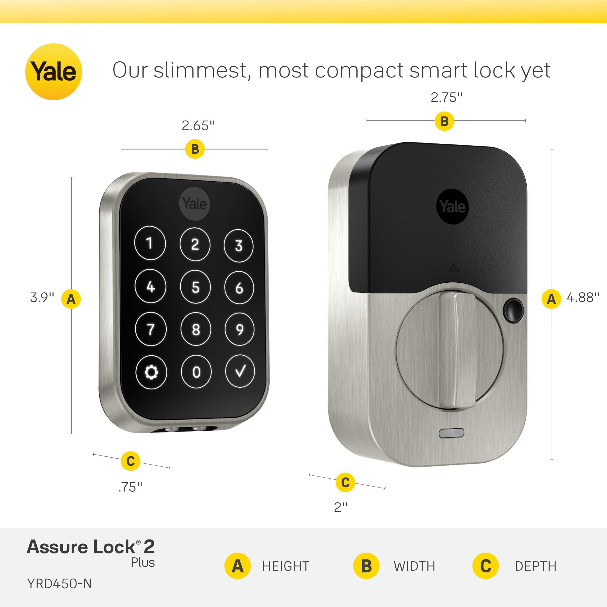 Yale Access app remote control interface for Assure Lock 2 Plus