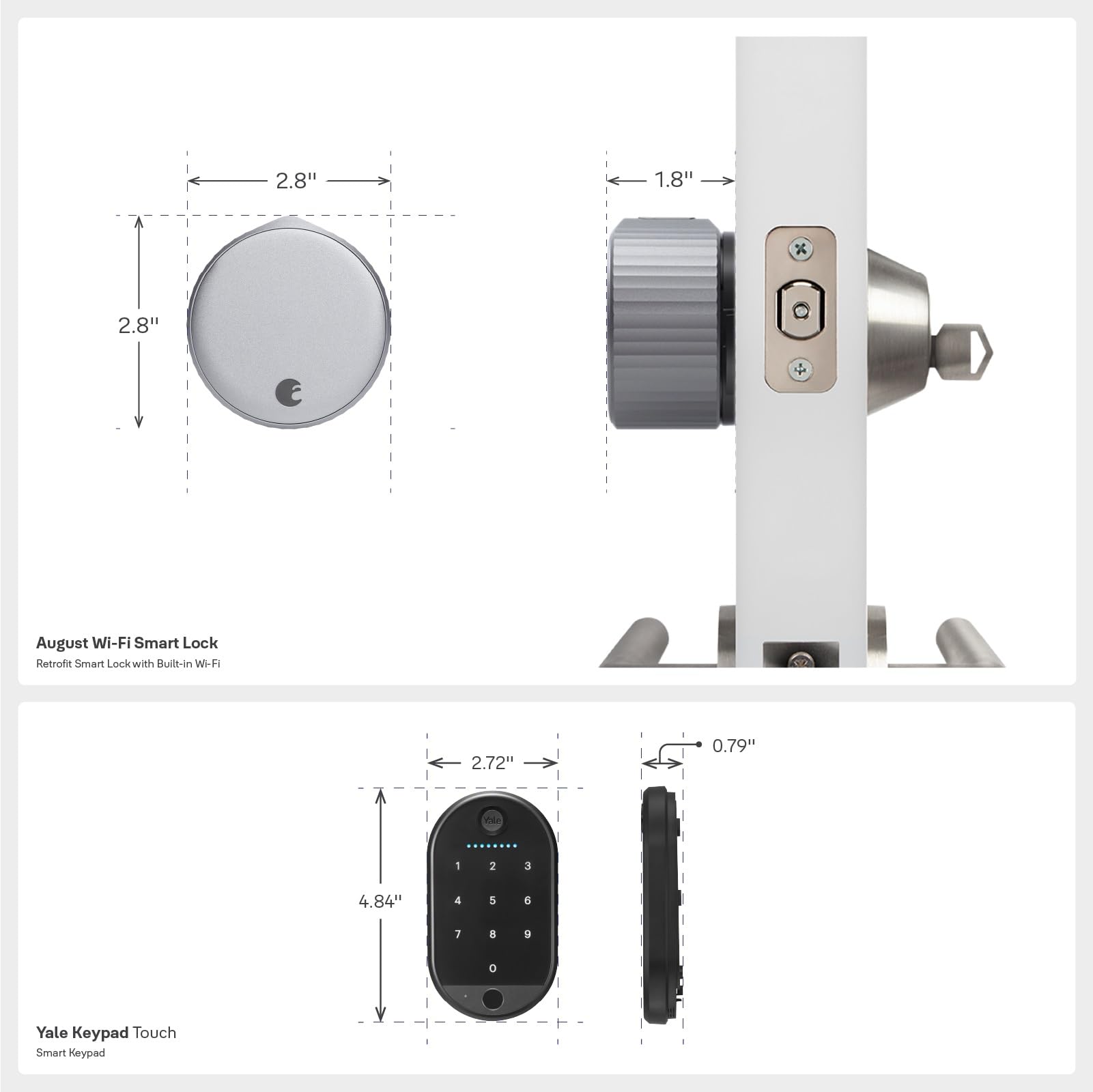 Yale keypad fingerprint unlock demonstrates quick access